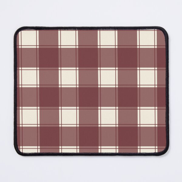 Item preview, Lake House Check in Cream and Brick Red designed and sold by YesterdayColl.