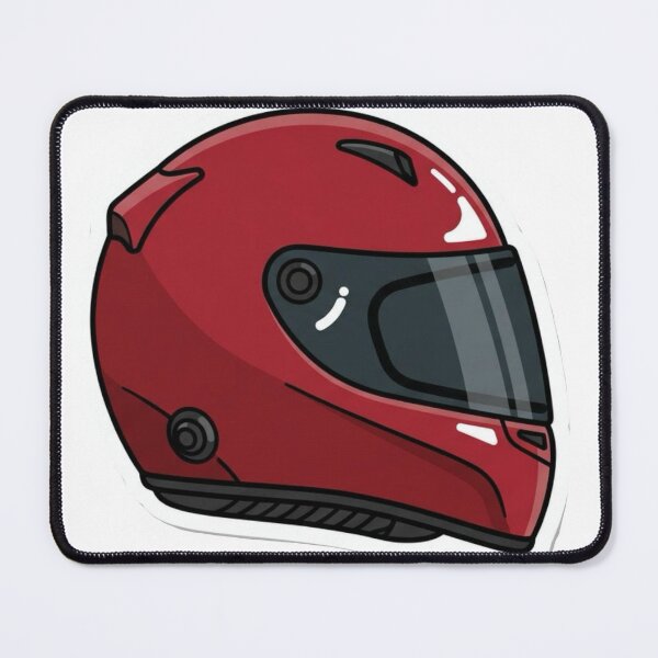 Item preview, Glossy Red Racing Helmet  designed and sold by BlushPastelMuse.
