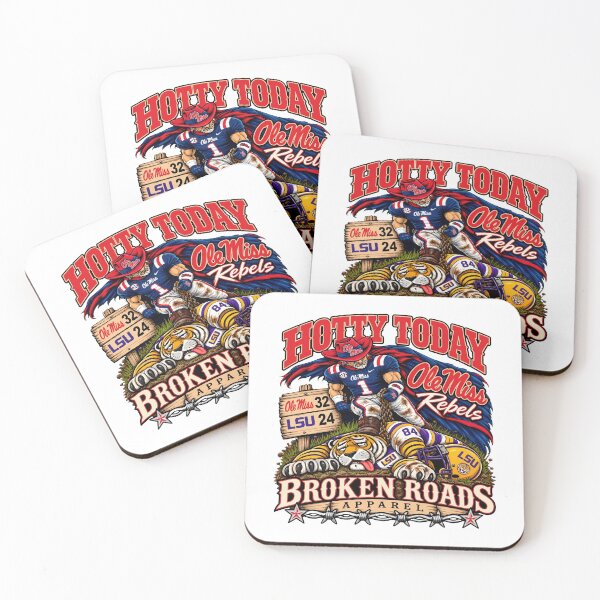 Aperçu de l'œuvre Hotty Toddy Ole Miss contre LSU 24 32 Broken Roads créée et vendue par KristiTaylorArt.