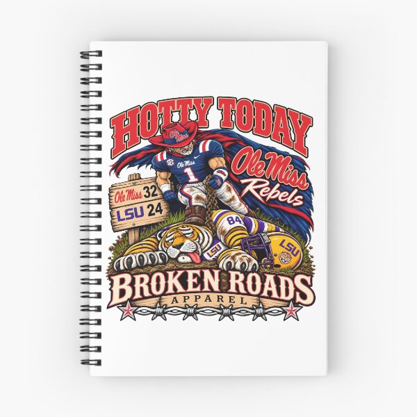 Item preview, Hotty Toddy Ole Miss Vs LSU 24 32 Broken Roads designed and sold by KristiTaylorArt.