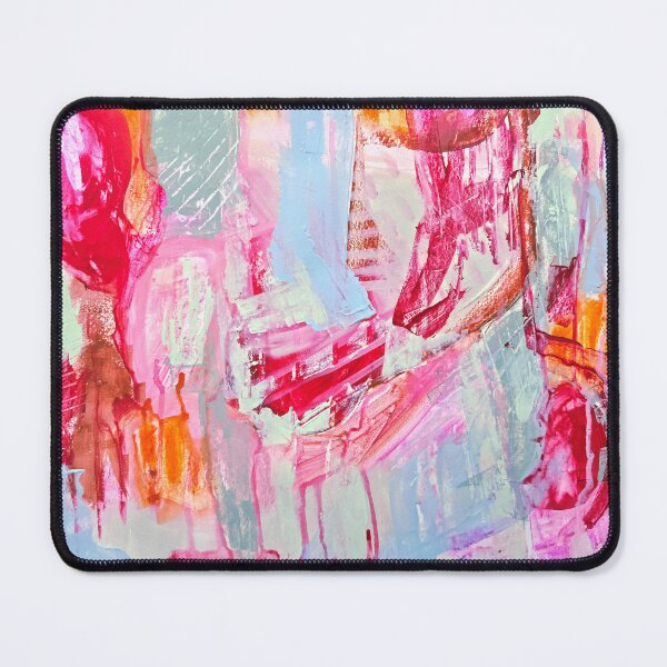 Item preview, Vibrant Expressive Abstract Painting in Pink, Orange, and Sage Green designed and sold by NathalieLeRiche.