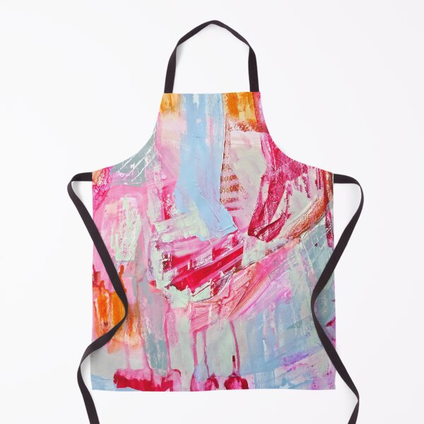 Item preview, Vibrant Expressive Abstract Painting in Pink, Orange, and Sage Green designed and sold by NathalieLeRiche.