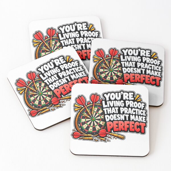 Item preview, Living Proof Practice Doesnt Make Perfect Funny Quote designed and sold by Kenzie & Co.