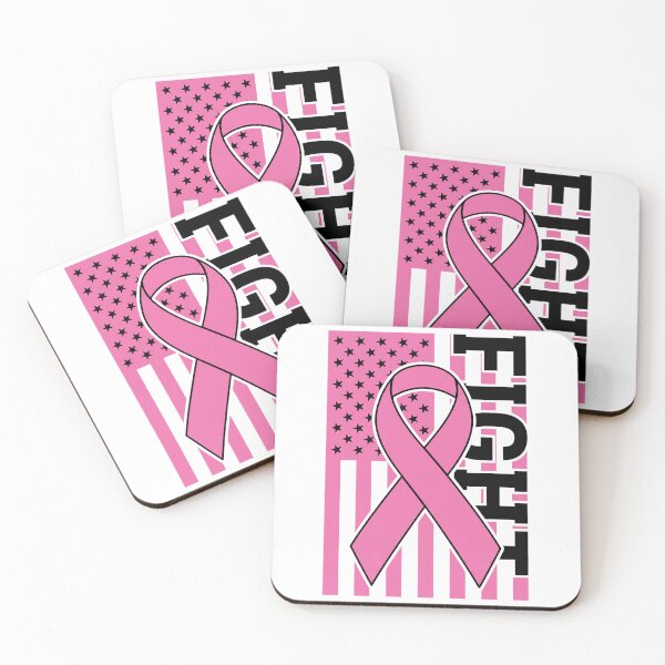 Item preview, Fight Pink Awareness Ribbon American Flag designed and sold by KristiTaylorArt.