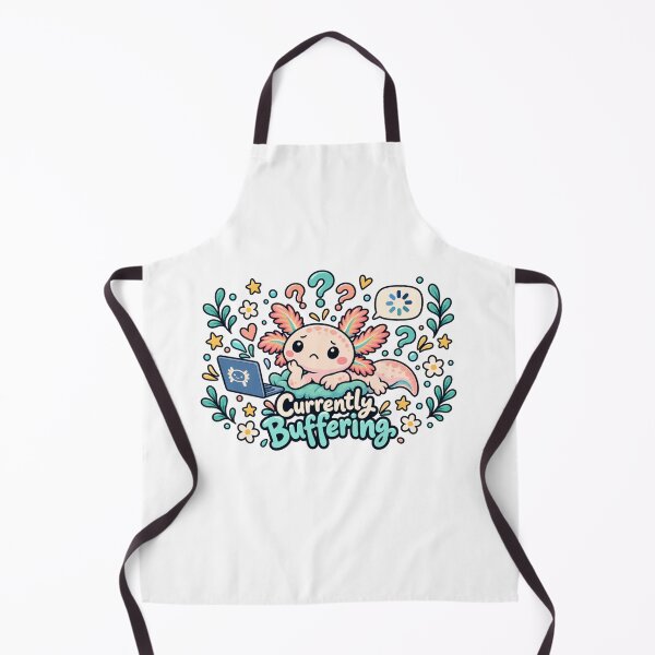 Item preview, Currently Buffering. Pink Axolotl Folk Art Illustration designed and sold by FavePopCulture.