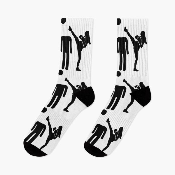 Item preview, Woman Kicking Headless Man Silhouette designed and sold by KristiTaylorArt.