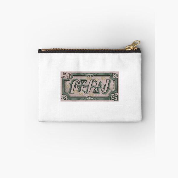 Item preview, 50 Dollar Bill Ambigram Pixel Art designed and sold by AvnixArts.