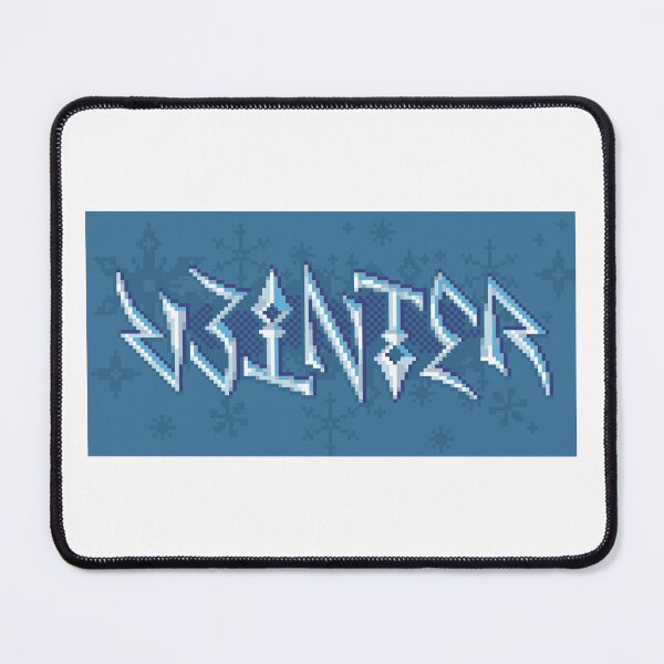 Item preview, Winter Ambigram Pixel Art designed and sold by AvnixArts.