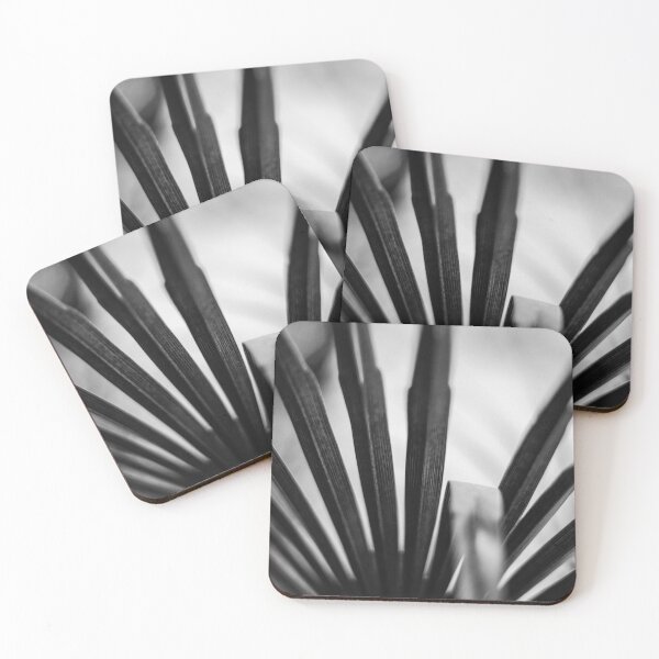 Item preview, Modernist Palm Geometry - Black and White Botanical Macro designed and sold by BeyaDh.