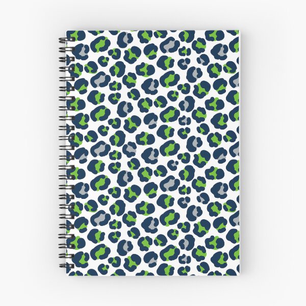Item preview, Wild Animal Print in Seattle Seahawks Football Navy and Green designed and sold by KrisInStitches.