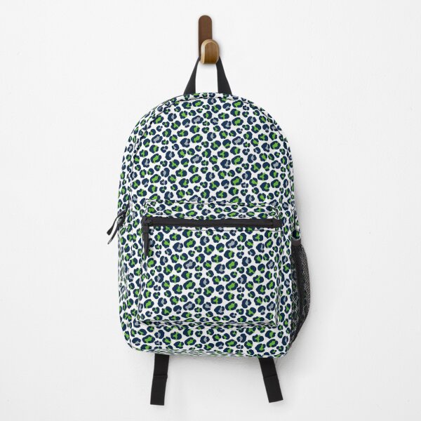 Item preview, Wild Animal Print in Seattle Seahawks Football Navy and Green designed and sold by KrisInStitches.