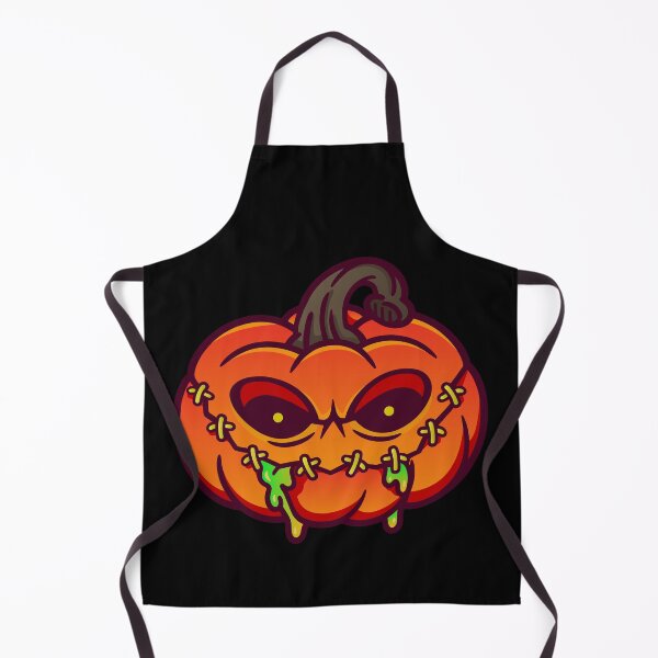 Item preview, Creepy Halloween Monster Pumpkin Illustration designed and sold by HÉRCULES VERSIANI.