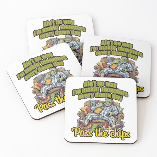 Item preview, Lazy Frankenstein Monster Couch Potato Funny Horror Humor designed and sold by LOVEARTDESIGN.