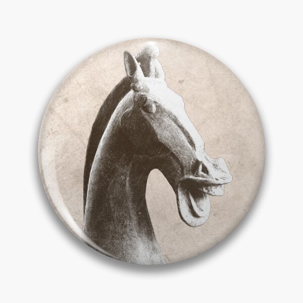 Item preview, Han Dynasty Ceramic Horse Head Profile Brown designed and sold by Ghoul Enterprises.