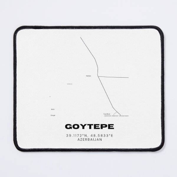 Item preview, Goytepe Azerbaijan Map Coordinates – Minimalist Location Design designed and sold by RM-Journey.