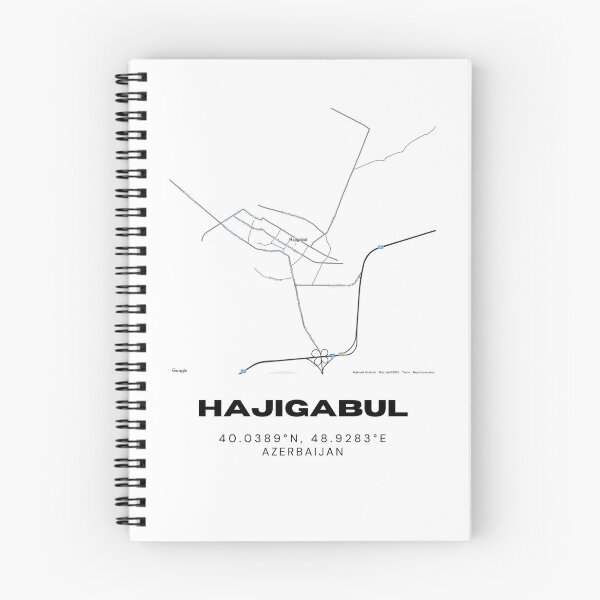 Item preview, Hajigabul Azerbaijan Map Coordinates – Minimalist Location Design designed and sold by RM-Journey.