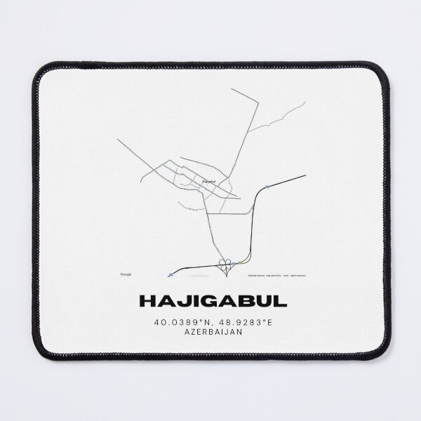 Item preview, Hajigabul Azerbaijan Map Coordinates – Minimalist Location Design designed and sold by RM-Journey.