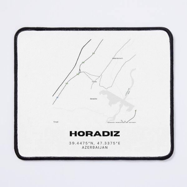 Item preview, Horadiz Azerbaijan Map Coordinates – Minimalist City Location Design designed and sold by RM-Journey.