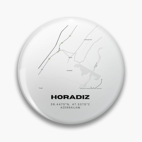 Item preview, Horadiz Azerbaijan Map Coordinates – Minimalist City Location Design designed and sold by RM-Journey.