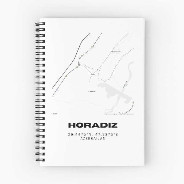 Item preview, Horadiz Azerbaijan Map Coordinates – Minimalist City Location Design designed and sold by RM-Journey.