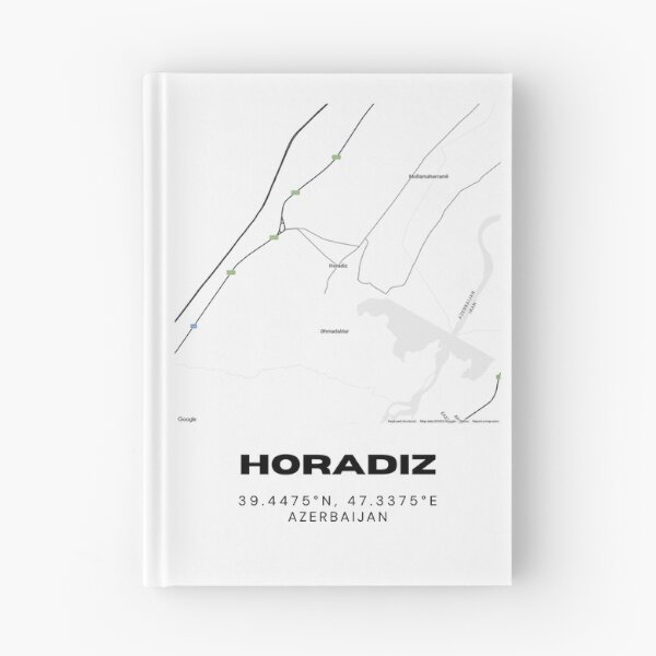 Item preview, Horadiz Azerbaijan Map Coordinates – Minimalist City Location Design designed and sold by RM-Journey.