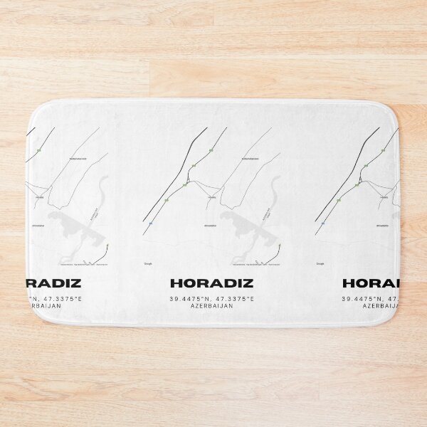 Item preview, Horadiz Azerbaijan Map Coordinates – Minimalist City Location Design designed and sold by RM-Journey.