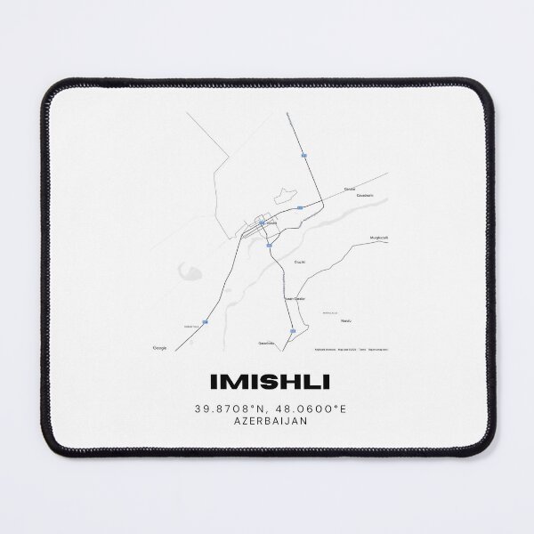 Item preview, Imishli Azerbaijan Map Coordinates – Minimalist Hometown Location Design designed and sold by RM-Journey.