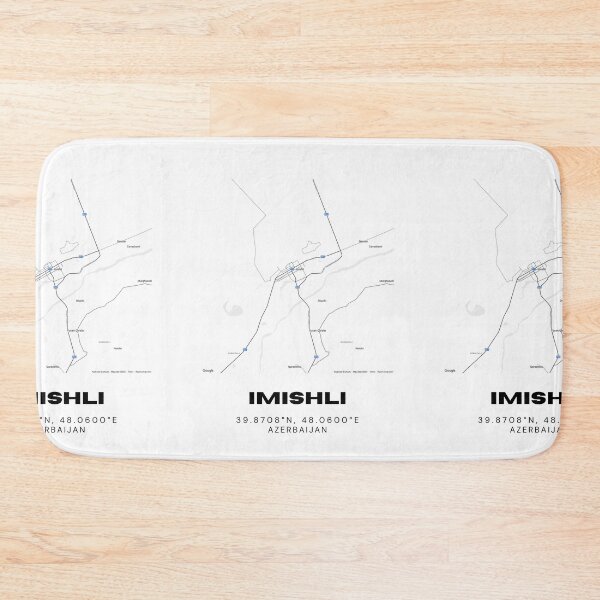 Item preview, Imishli Azerbaijan Map Coordinates – Minimalist Hometown Location Design designed and sold by RM-Journey.