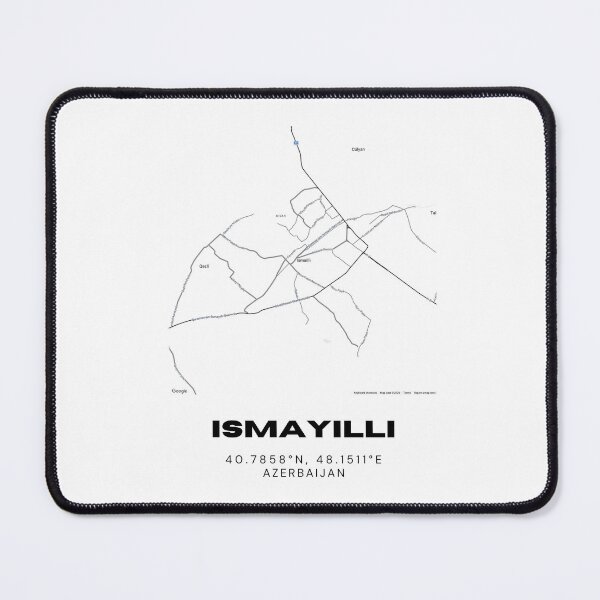 Item preview, Ismayilli Azerbaijan Map Coordinates – Minimalist Travel Map Design designed and sold by RM-Journey.