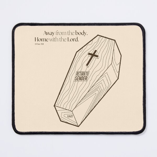 Item preview, Return to Sender, Gothic Christian Coffin Graphic Dk - Away from the Body designed and sold by IAmsThoughts.