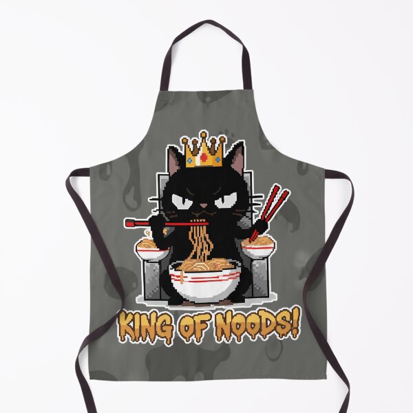 Item preview, King of Noods! Black Cat Ramen Cartoon Square Edition designed and sold by Taridesign.