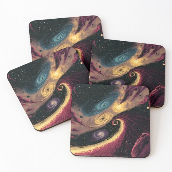 Item preview, Cosmic Vortex Swirling Galaxy Abstract Art designed and sold by Lunat1kk.