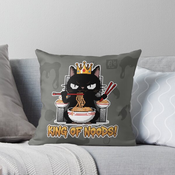 Item preview, King of Noods! Black Cat Ramen Cartoon designed and sold by Taridesign.