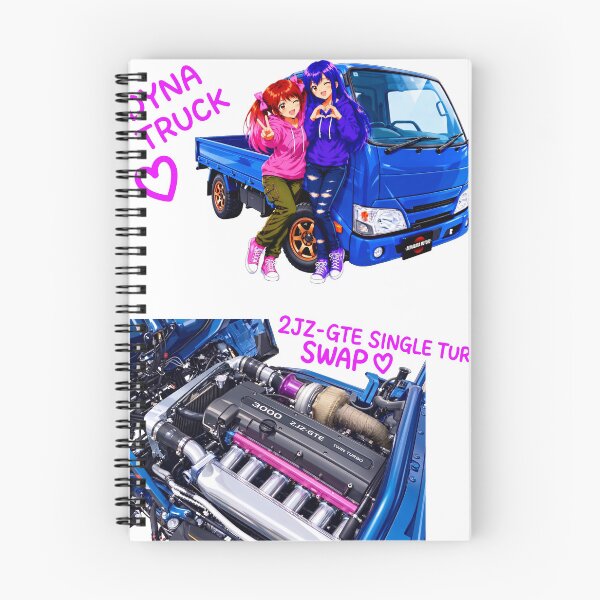Item preview, 2JZ-GTE Single Turbo Swap Dyna Truck x Anime Girls designed and sold by AKIHABARAMOTORS.