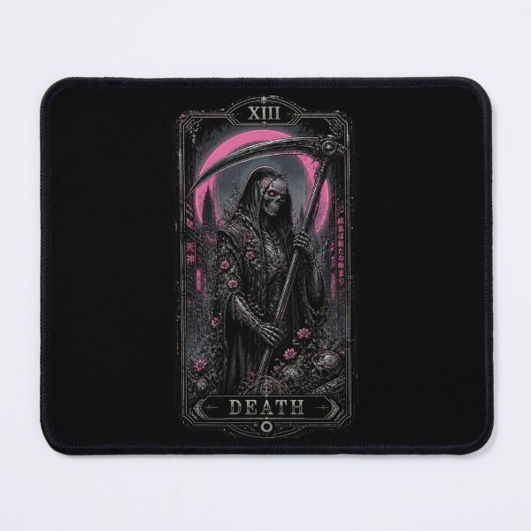 Item preview, Death XIII Cyberpunk Tarot Card - Gothic Grim Reaper Art designed and sold by ERODED SELF.