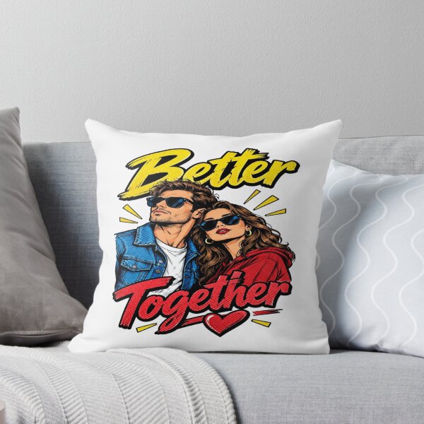 Item preview, Better Together – Retro Couple Love Pop Art designed and sold by MAJCO-ART.