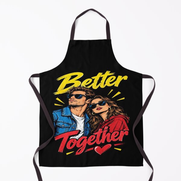 Item preview, Better Together – Retro Couple Love Pop Art designed and sold by MAJCO-ART.