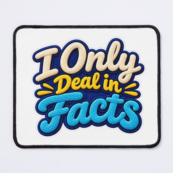 Item preview, I only deal in facts (word art) designed and sold by TheFatherOfArt.
