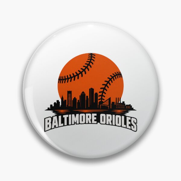 Artikelvorschau, Baltimore Baseball Moonrise – Orange Skyline Edition entworfen und verkauft von Dresut.