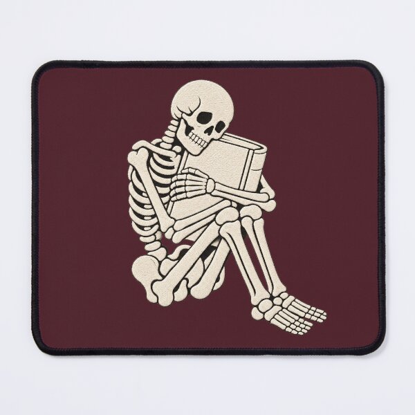 Item preview, Skeleton Book Hug for Goth Book Lovers designed and sold by POD DYNASTY | Original Print On Demand T-Shirt Graphics.