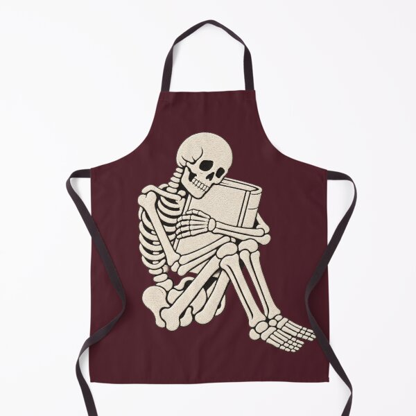 Item preview, Skeleton Book Hug for Goth Book Lovers designed and sold by POD DYNASTY | Original Print On Demand T-Shirt Graphics.