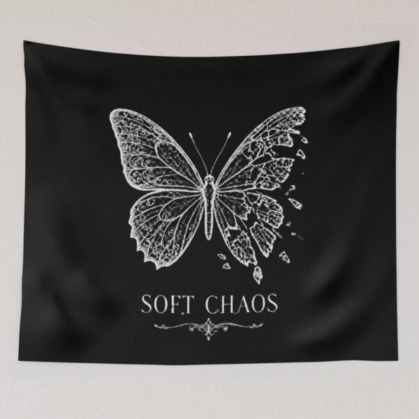 Item preview, Soft Chaos – Broken Butterfly Dark Aesthetic Design designed and sold by OddySpud.apparel.