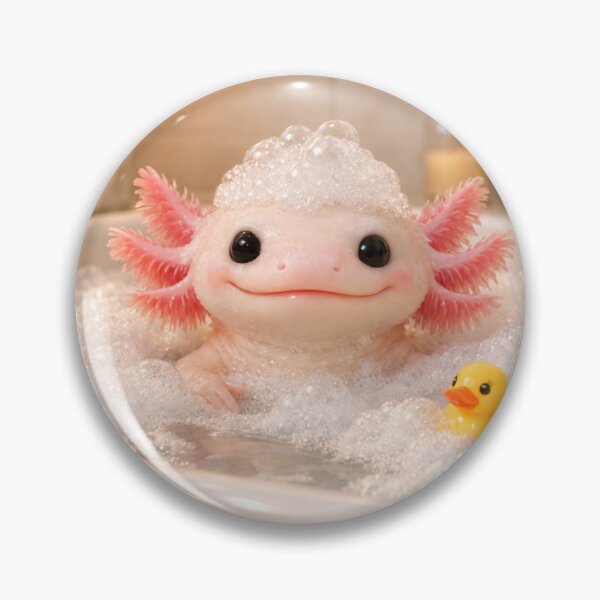 Item preview, Leucistic Axolotl Bathtub designed and sold by Sillytoe.