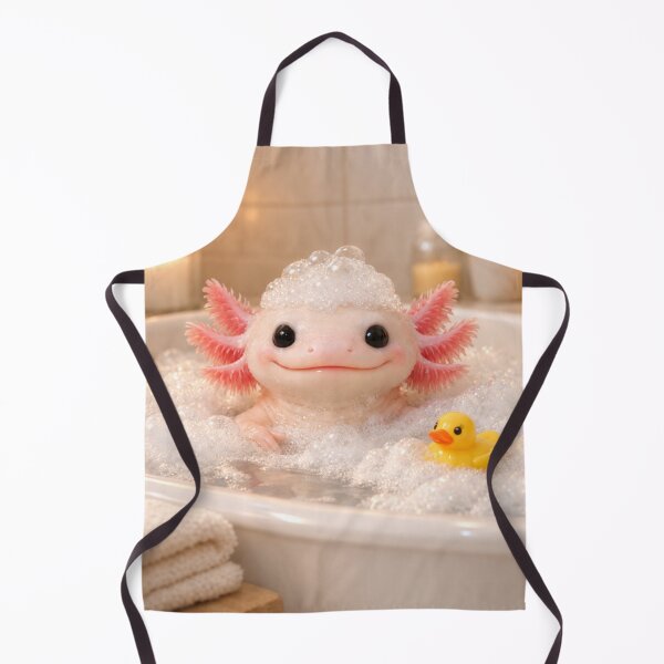 Item preview, Leucistic Axolotl Bathtub designed and sold by Sillytoe.