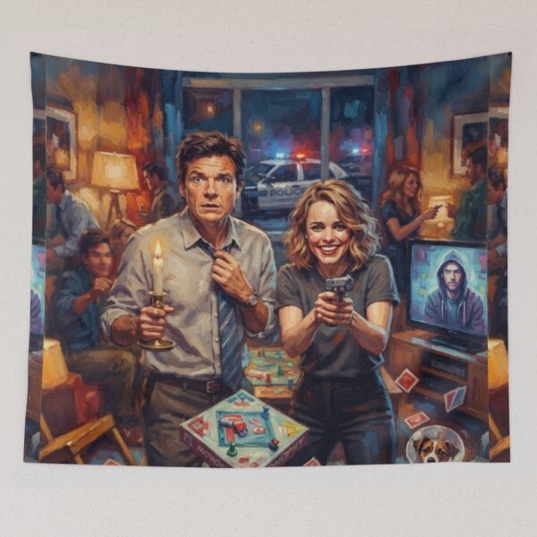 Item preview, Game Night Chaos and Mystery Fine Art Tribute designed and sold by Art's Diner.