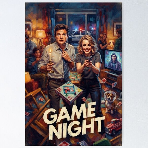 Item preview, Game Night Chaos and Mystery Fine Art Tribute designed and sold by Art's Diner.