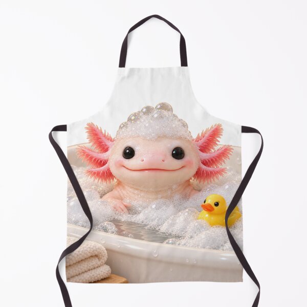 Item preview, Leucistic Axolotl Bubble Bath designed and sold by Sillytoe.