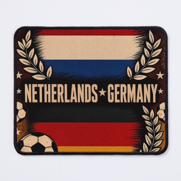 Item preview, Netherlands vs Germany retro Vintage art  designed and sold by Nexus Space.