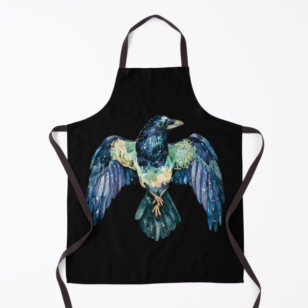 Item preview, Musing Raven - Fantasy Watercolor Bird Design designed and sold by scicilysimonee.