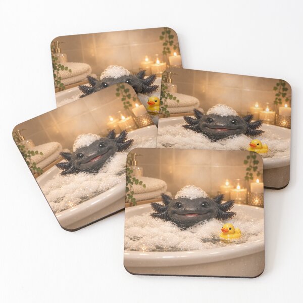 Item preview, Melanoid Axolotl Bathtub designed and sold by Sillytoe.